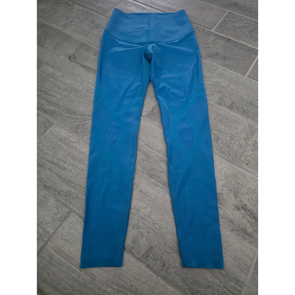 Fanka Body Sculpt High Waisted Blue Compression Leggings Size Small